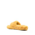 Shearling Platform Open-Toe Sandals for Women